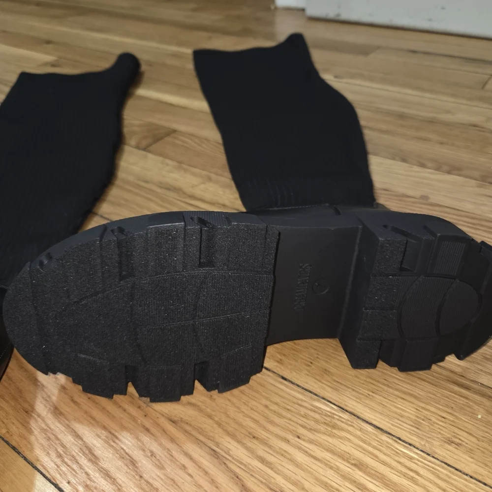 DREAM PAIRS Knitted Lug Sole Over-The-Knee Boots - Picture 6 of 12